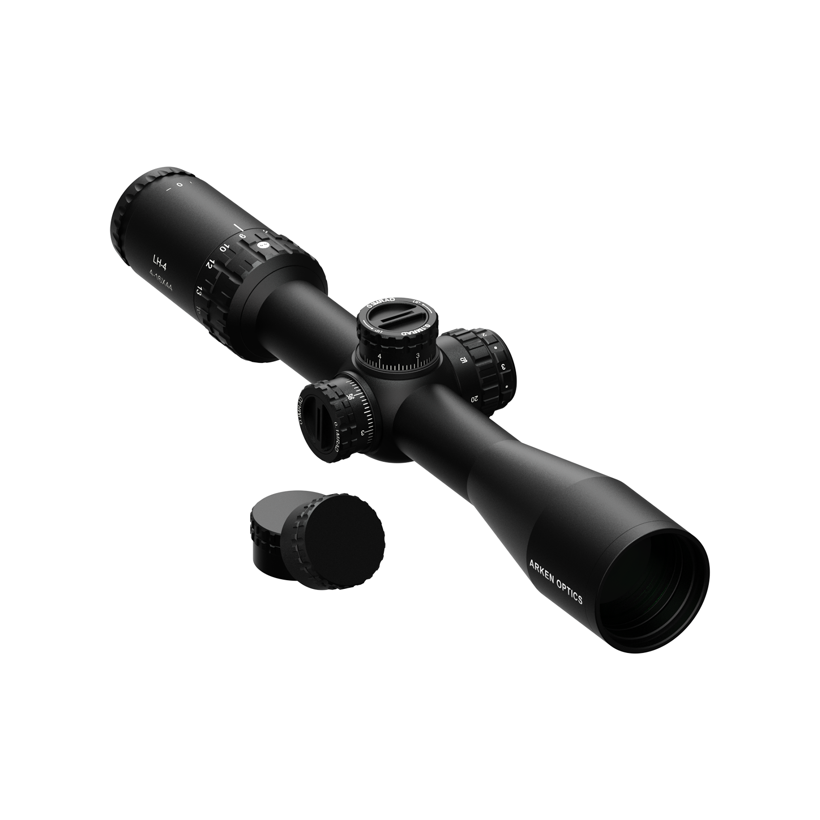Arken Optics LH-4 6-24×50 FFP — Capped Tool-less Turrets — Illuminated — 30mm Tube - Image 6