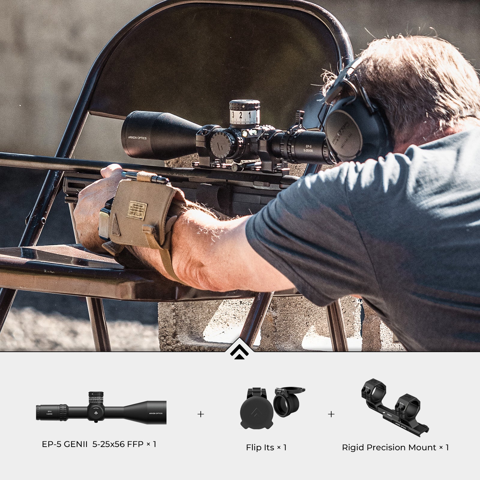 EP-5 5-25x56 FFP Bundle with Rigid Precision Mount